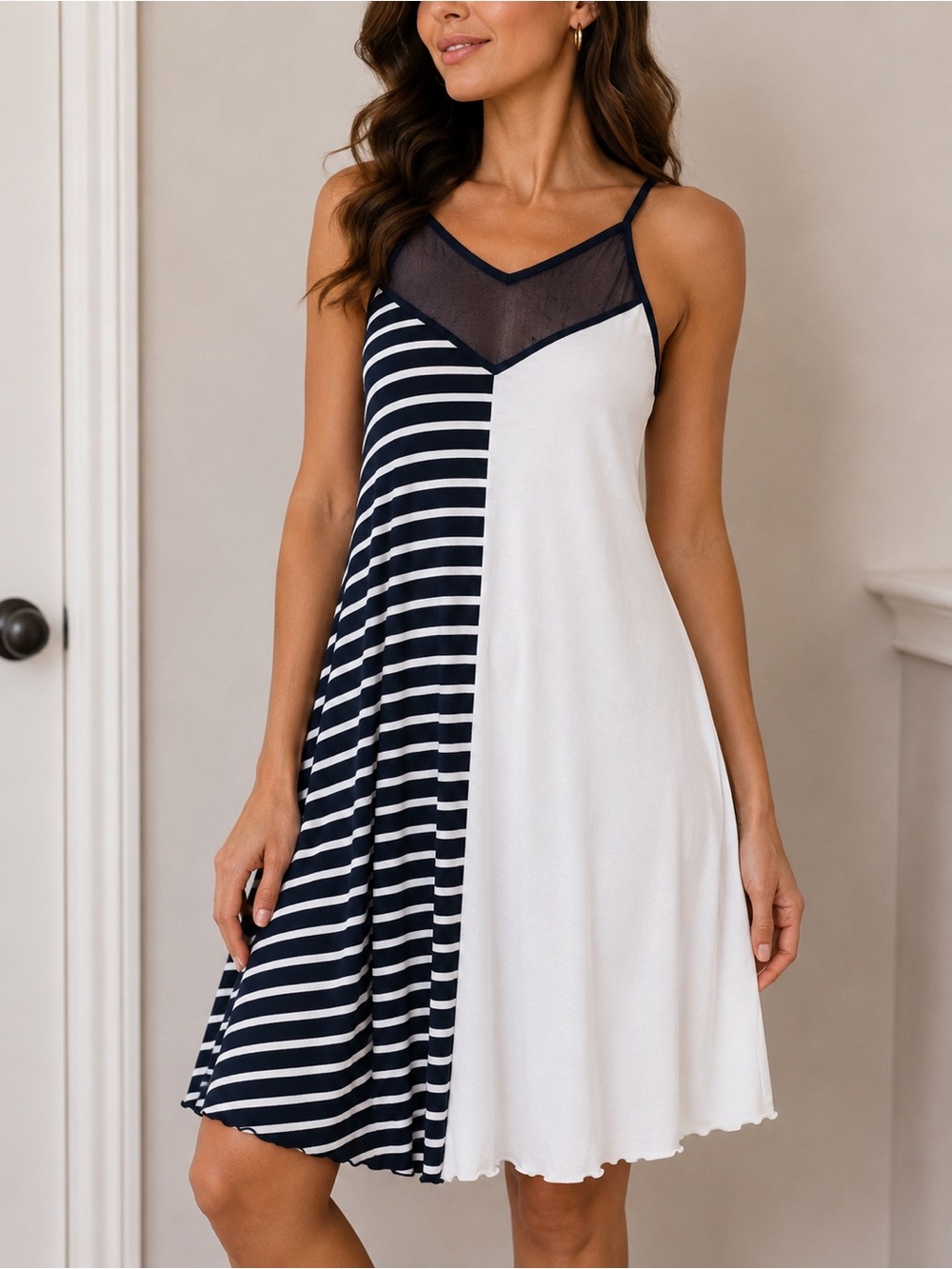 Emilio Pepe Italy Colorblock Swing Dress — Size Small